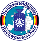 Logo Hochwasserschutz und Deichverteidigung beim THW