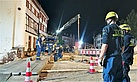 Herstellen einer Behelfsbrücke in Bad Münstereifel (Foto: THW Dortmund / Kilian Höhn)