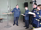 Zunächst wurden verdiente Helfer geehrt (Foto: THW Dortmund)
